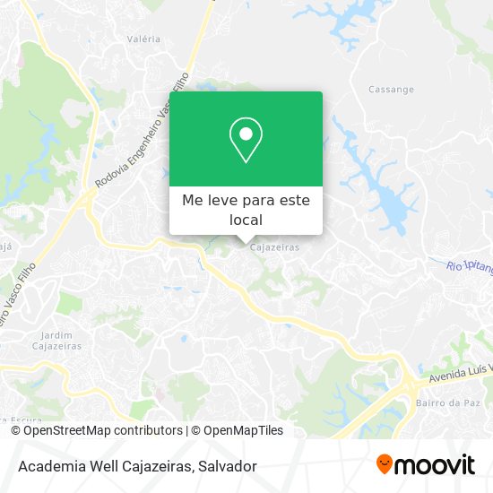 Academia Well Cajazeiras mapa