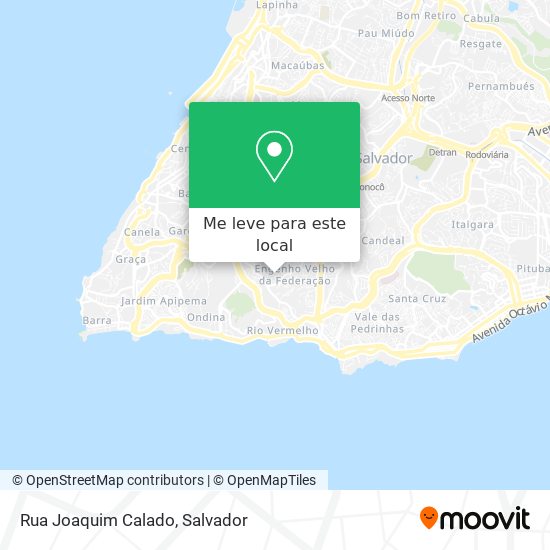 Rua Joaquim Calado mapa