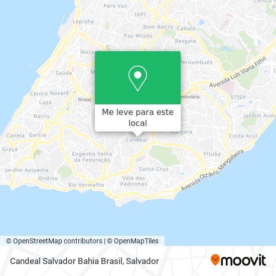 Candeal Salvador Bahia Brasil mapa