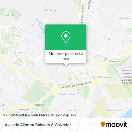 Avenida Aliomar Baleeiro 8 mapa