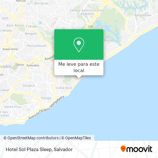 Hotel Sol Plaza Sleep mapa