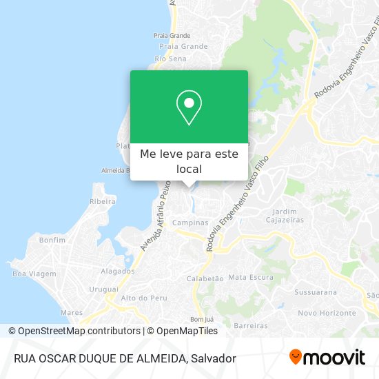 RUA OSCAR DUQUE DE ALMEIDA mapa