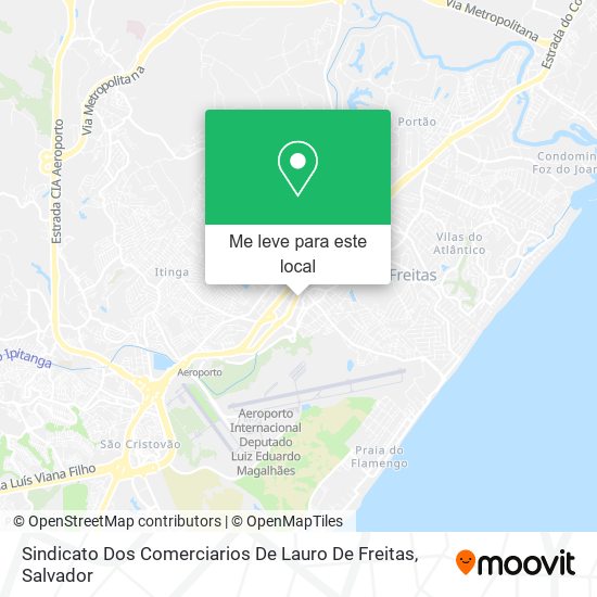 Sindicato Dos Comerciarios De Lauro De Freitas mapa