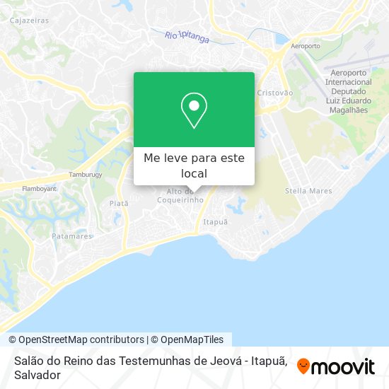 Salão do Reino das Testemunhas de Jeová - Itapuã mapa