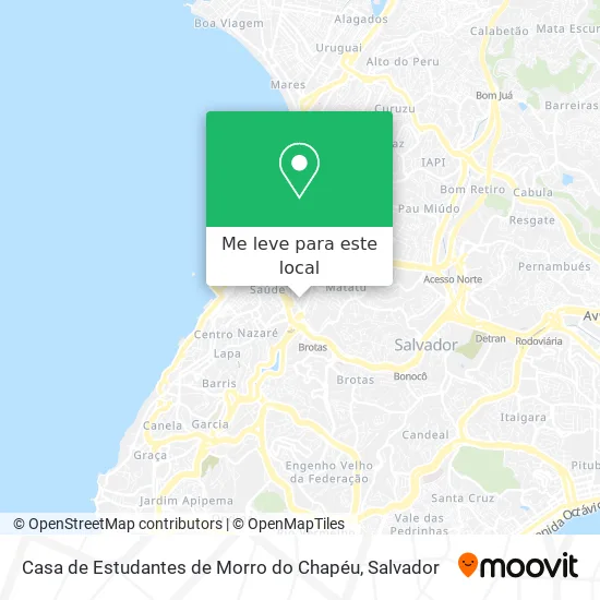 Casa de Estudantes de Morro do Chapéu mapa