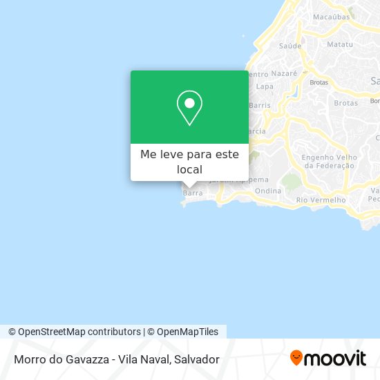 Morro do Gavazza - Vila Naval mapa
