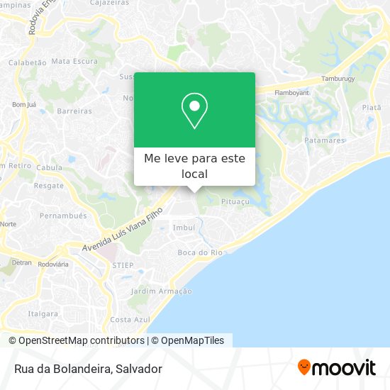 Rua da Bolandeira mapa