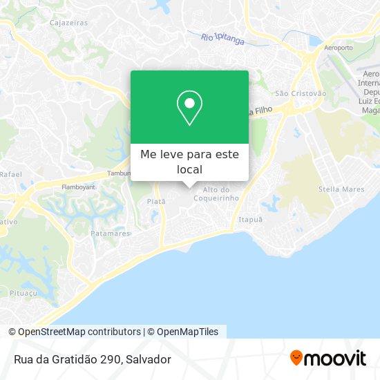 Rua da Gratidão 290 mapa