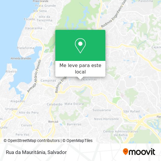 Rua da Mauritânia mapa