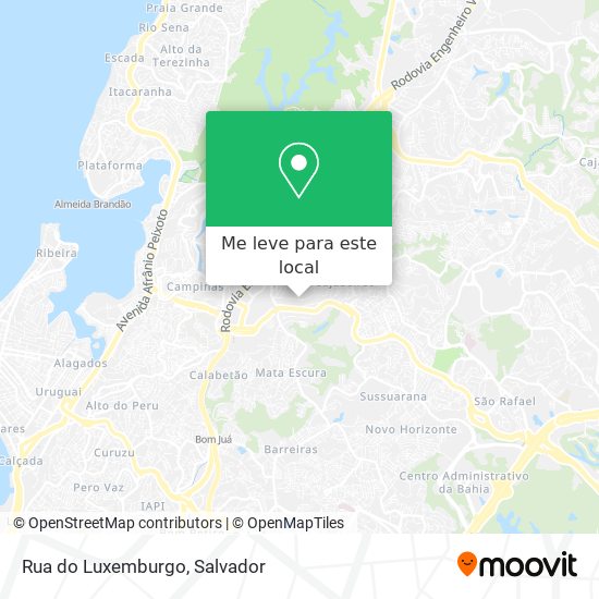 Rua do Luxemburgo mapa