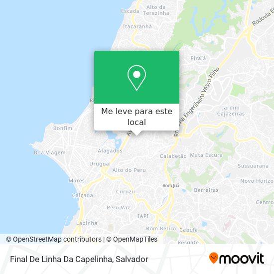 Final De Linha Da Capelinha mapa