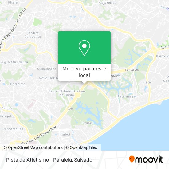 Pista de Atletismo - Paralela mapa