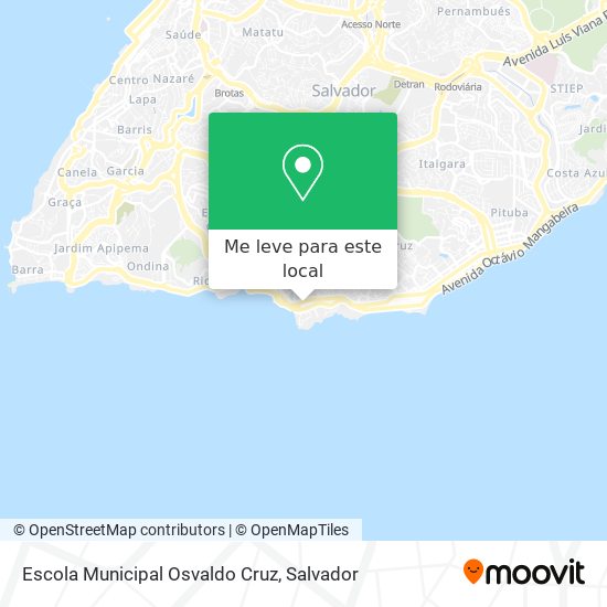 Escola Municipal Osvaldo Cruz mapa