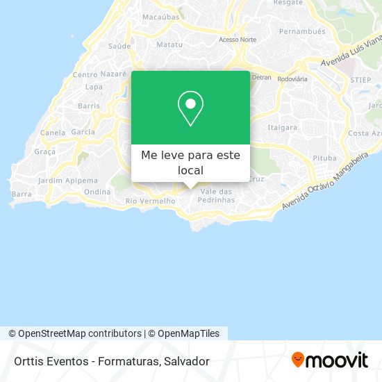 Orttis Eventos - Formaturas mapa