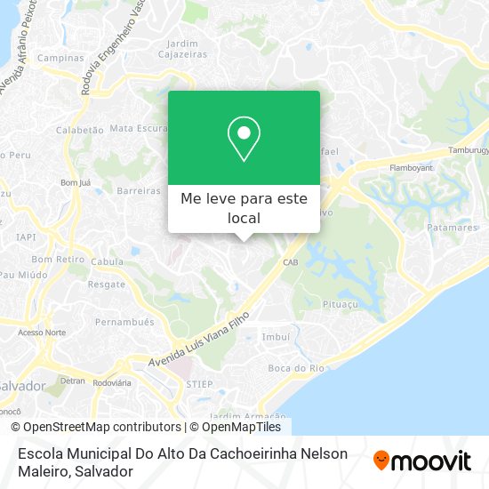Escola Municipal Do Alto Da Cachoeirinha Nelson Maleiro mapa