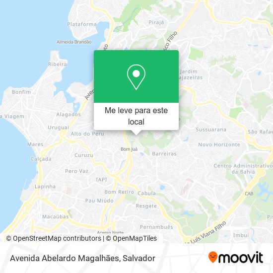 Avenida Abelardo Magalhães mapa
