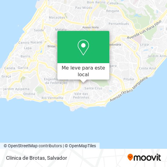 Clínica de Brotas mapa