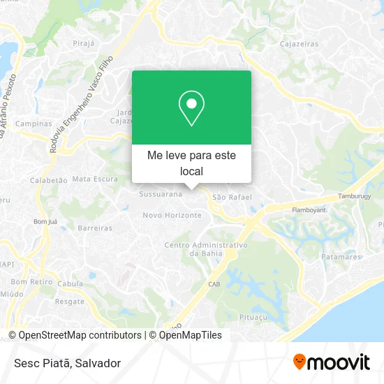 Sesc Piatã mapa