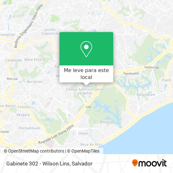 Gabinete 302 - Wilson Lins mapa