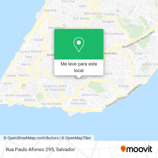 Rua Paulo Afonso 295 mapa