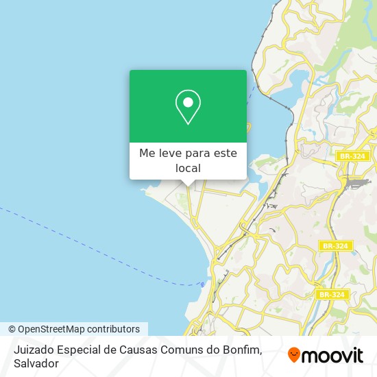 Juizado Especial de Causas Comuns do Bonfim mapa