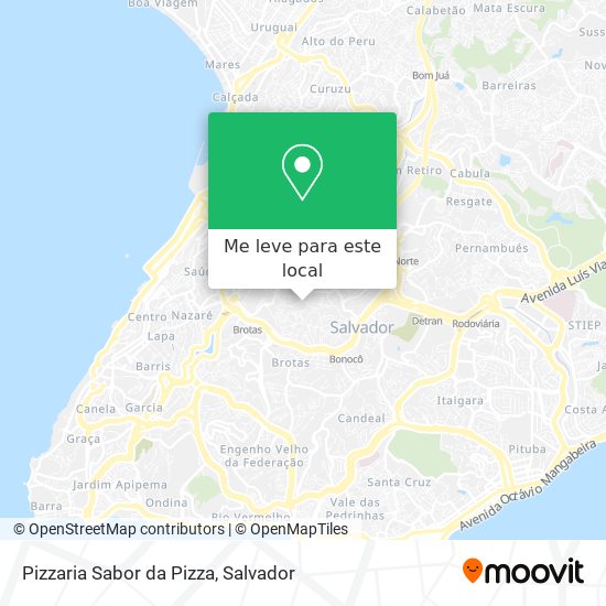 Pizzaria Sabor da Pizza mapa