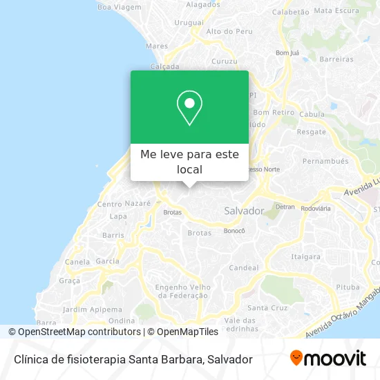 Clínica de fisioterapia Santa Barbara mapa