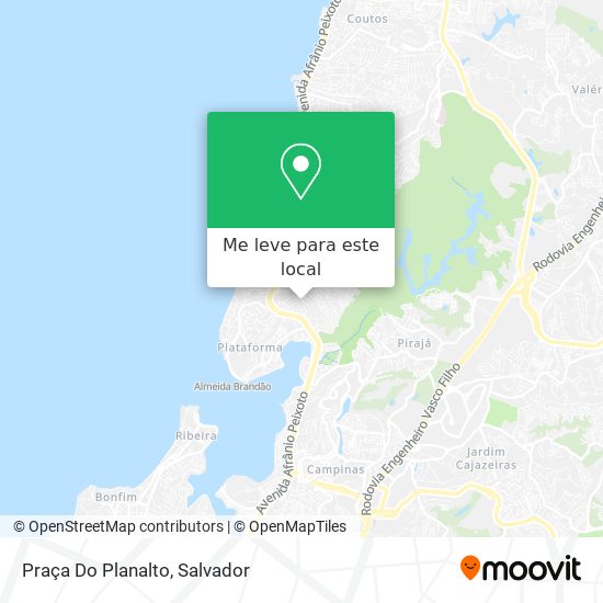 Praça Do Planalto mapa