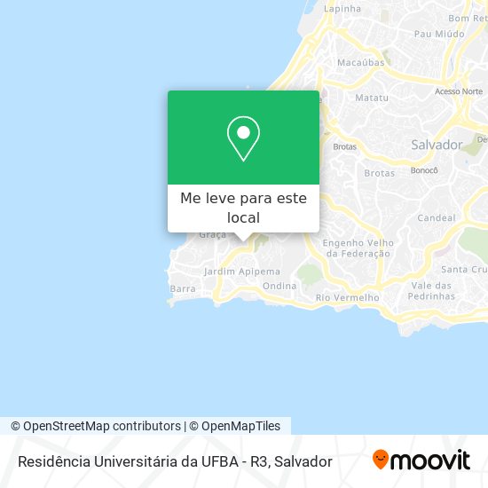 Residência Universitária da UFBA - R3 mapa