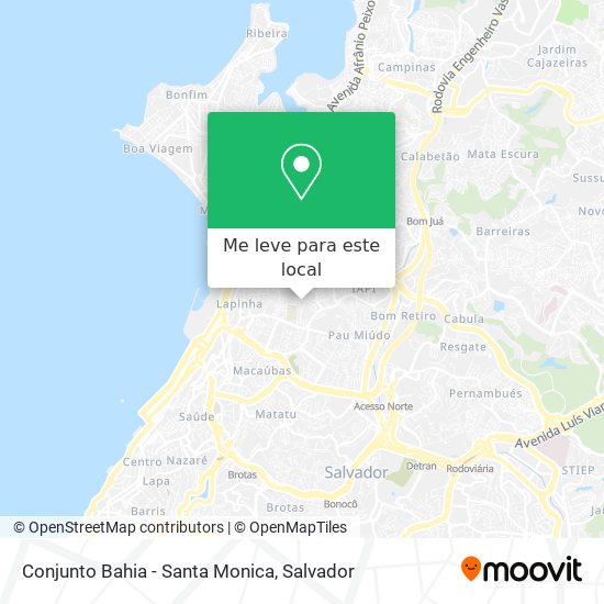 Conjunto Bahia - Santa Monica mapa