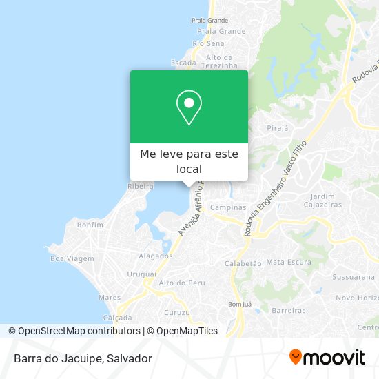 Barra do Jacuipe mapa