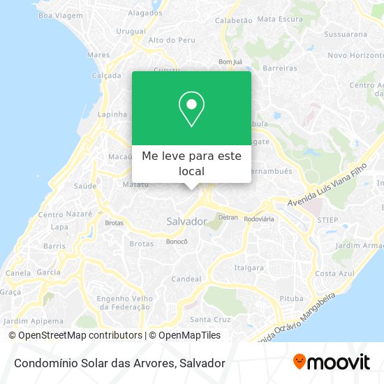 Condomínio Solar das Arvores mapa