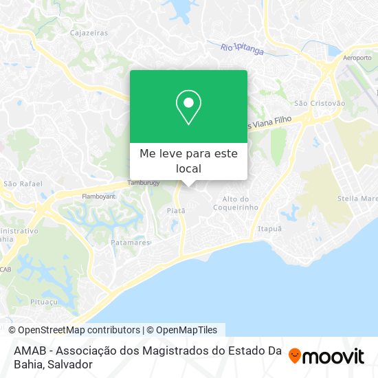AMAB - Associação dos Magistrados do Estado Da Bahia mapa