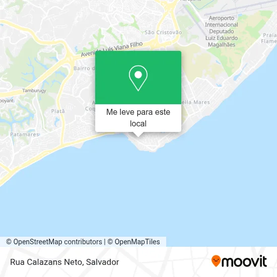 Rua Calazans Neto mapa