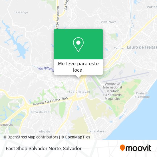 Fast Shop Salvador Norte mapa