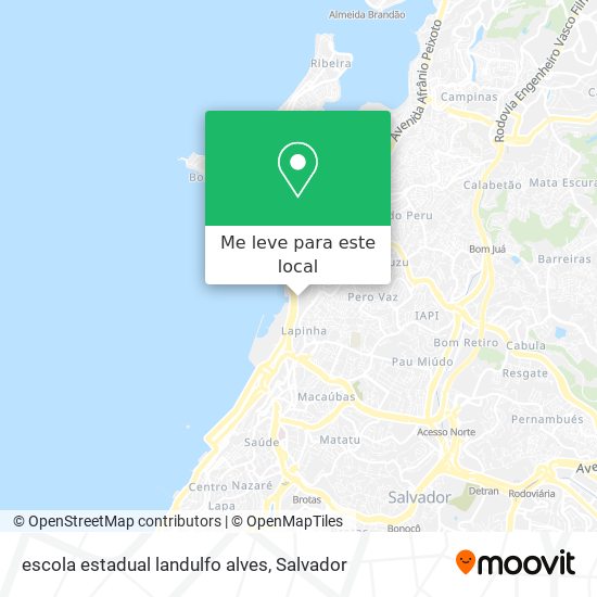 escola estadual landulfo alves mapa