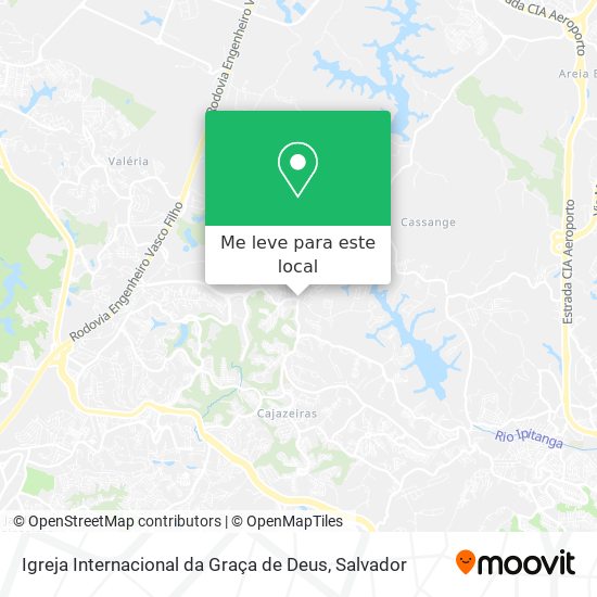 Igreja Internacional da Graça de Deus mapa