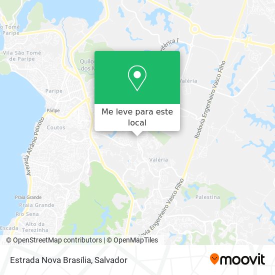 Estrada Nova Brasília mapa