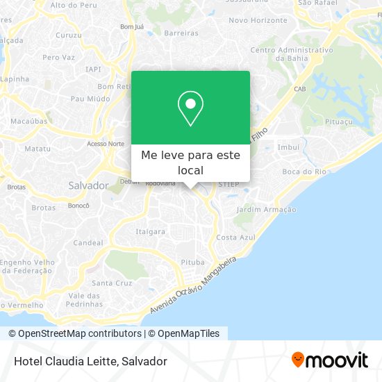 Hotel Claudia Leitte mapa