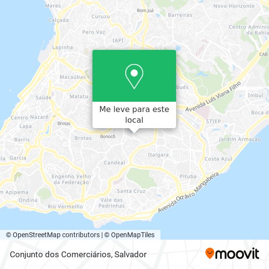 Conjunto dos Comerciários mapa