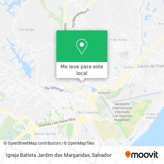 Igreja Batista Jardim das Margaridas mapa
