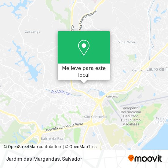 Jardim das Margaridas mapa