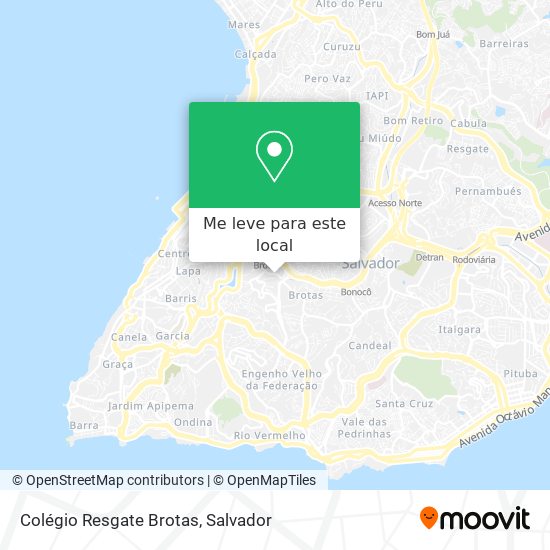 Colégio Resgate Brotas mapa