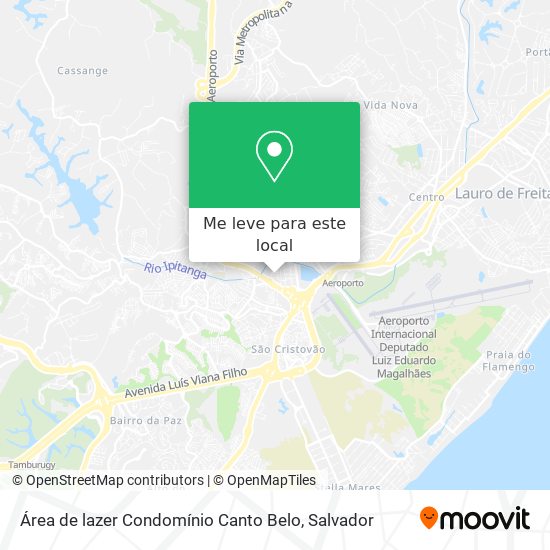 Área de lazer Condomínio Canto Belo mapa