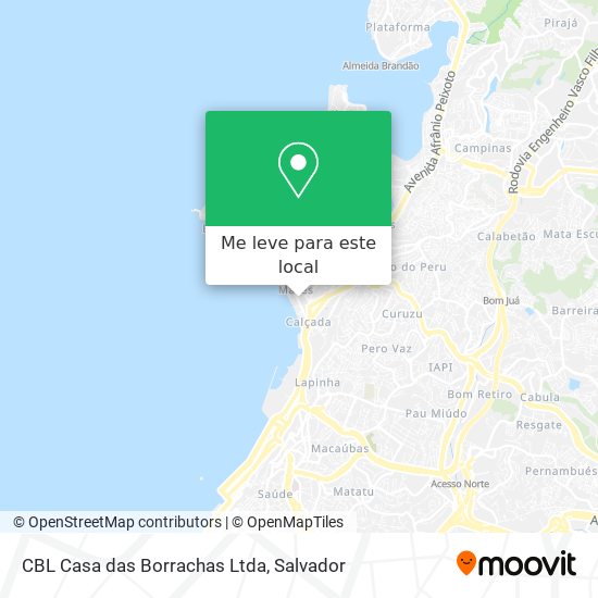 CBL Casa das Borrachas Ltda mapa