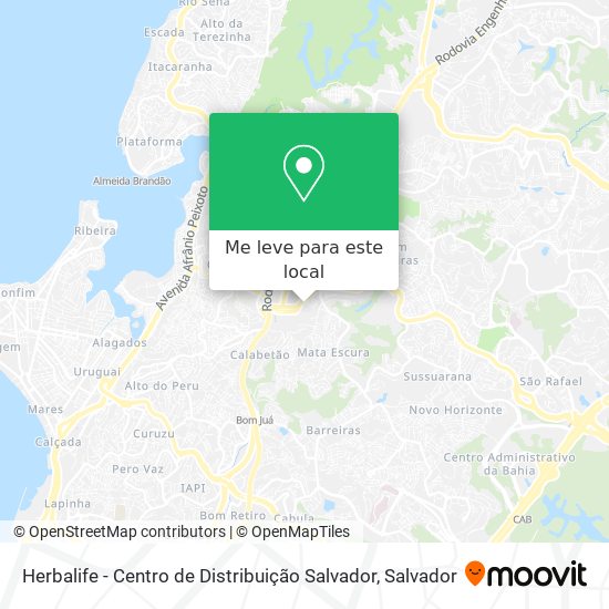 Herbalife - Centro de Distribuição Salvador mapa