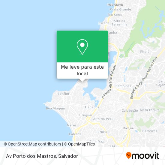 Av Porto dos Mastros mapa