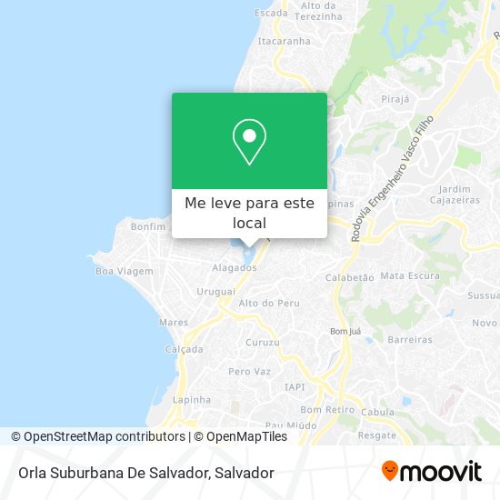 Orla Suburbana De Salvador mapa