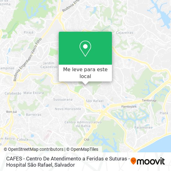 CAFES - Centro De Atendimento a Feridas e Suturas - Hospital São Rafael mapa