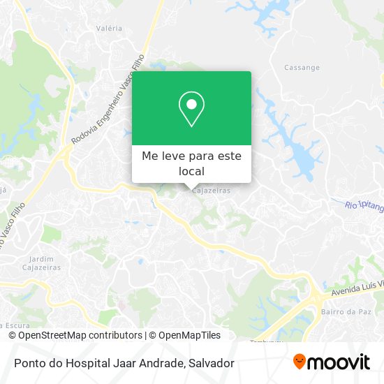 Ponto do Hospital Jaar Andrade mapa